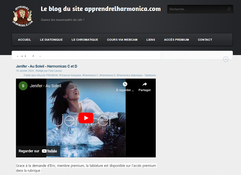 Le chromatique - Le blog du site apprendrelharmonica.com